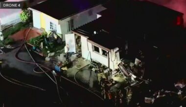 Crews race to extinguish fire at Hallandale Beach mobile home park