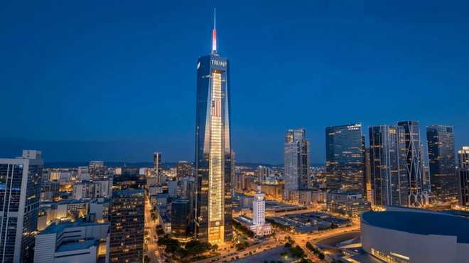 Eric Trump posted this video to X showing a first look at the Donald J. Trump Presidential Library.