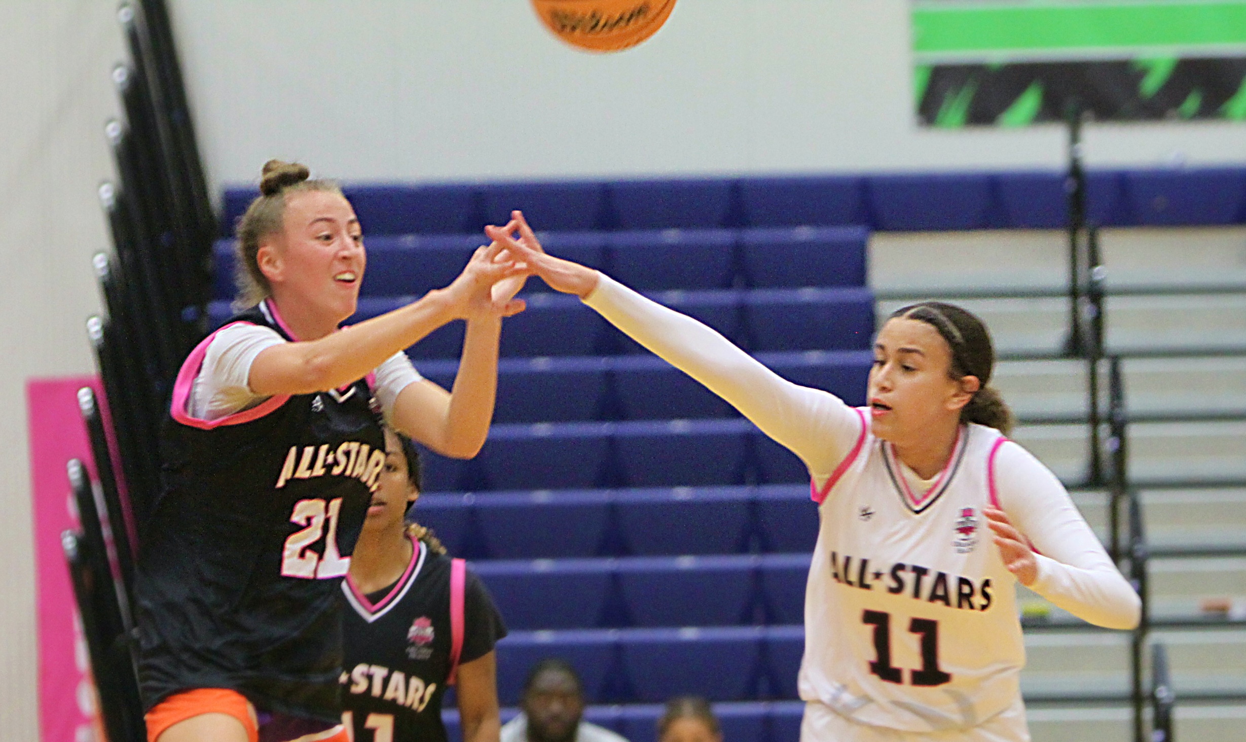 Zoe Corjay of Horizon is defended by Nadeen Elgamal of...