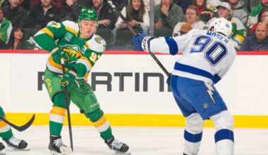 Kaprizov breaks Wild record for goals in win against Lightning