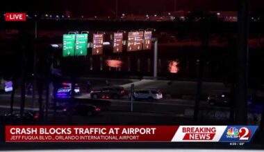 Person hit by car at Orlando International Airport; traffic blocked