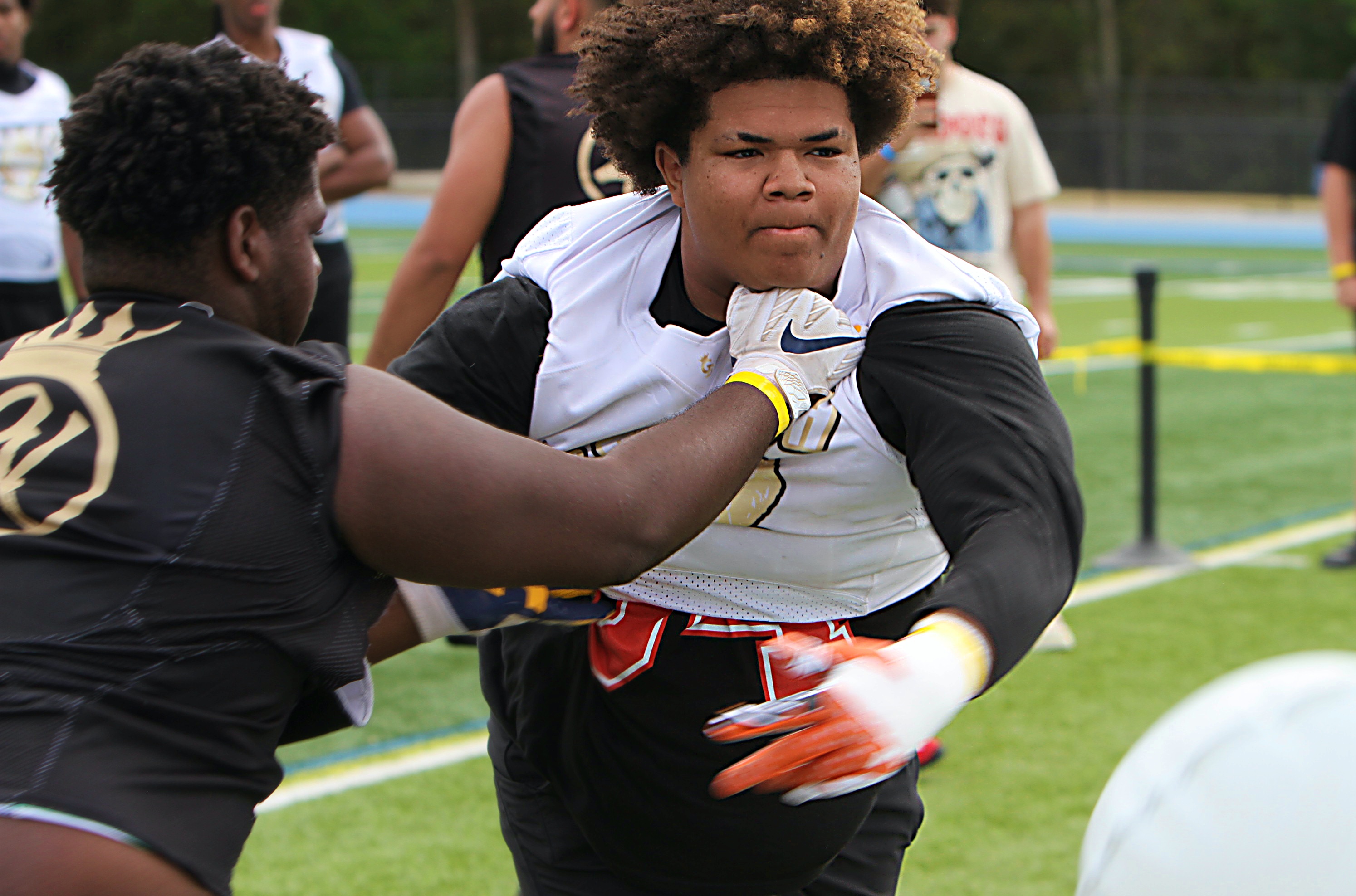 Lake Nona 2027 defensive tackle Darren White Jackson at the...