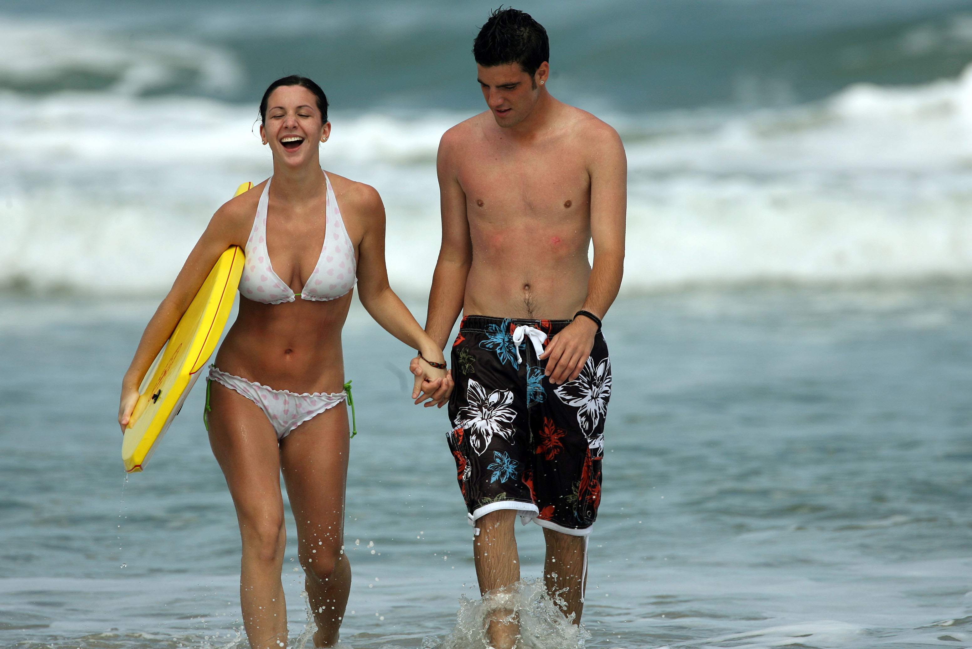 Victoria Gangemi, 20, and Adam Grant, 21, enjoy Easter weekend...