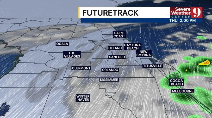 Higher rain chances Thursday will give way to a warmer, drier weekend in Central Florida.