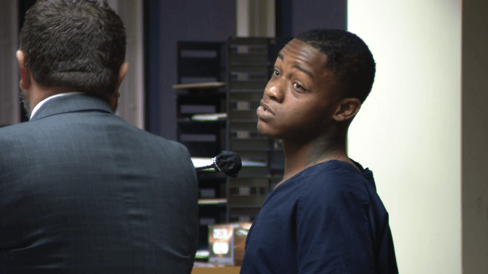 During first appearance Wednesday morning, Tramonte Terrell Gibson repeatedly interrupted the hearing, claimed he was “seeing things,” and made statements that appeared to describe the violence investigators say unfolded Monday night. (WPEC)
