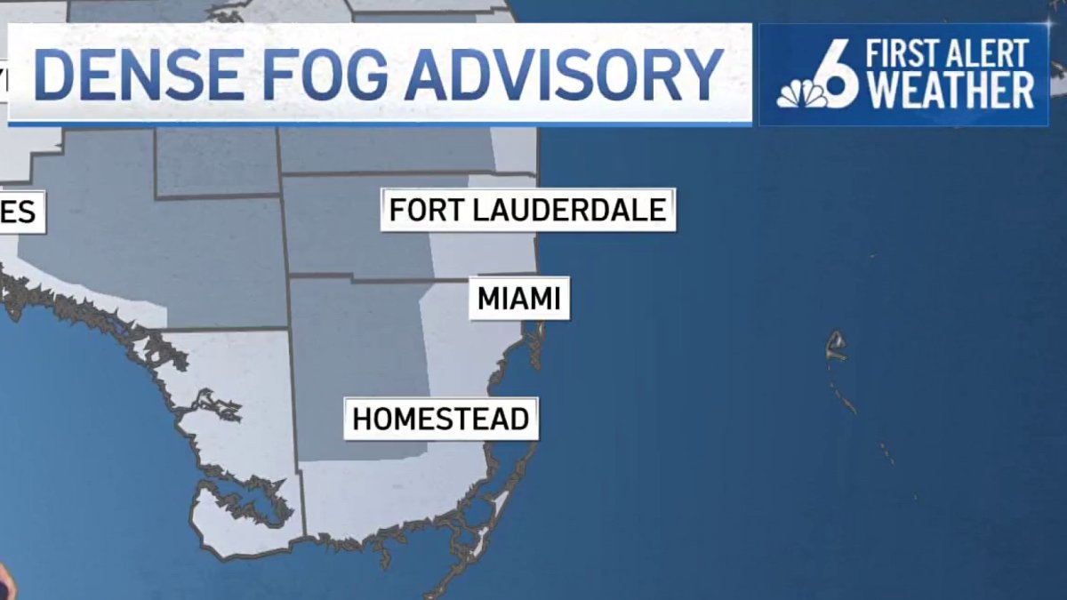 Fog in Miami-Dade and Broward today – NBC 6 South Florida
