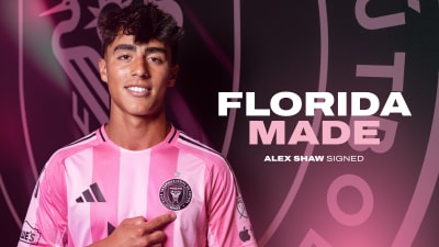 Inter Miami CF Signs Academy Graduate Alexander Shaw as Homegrown Player