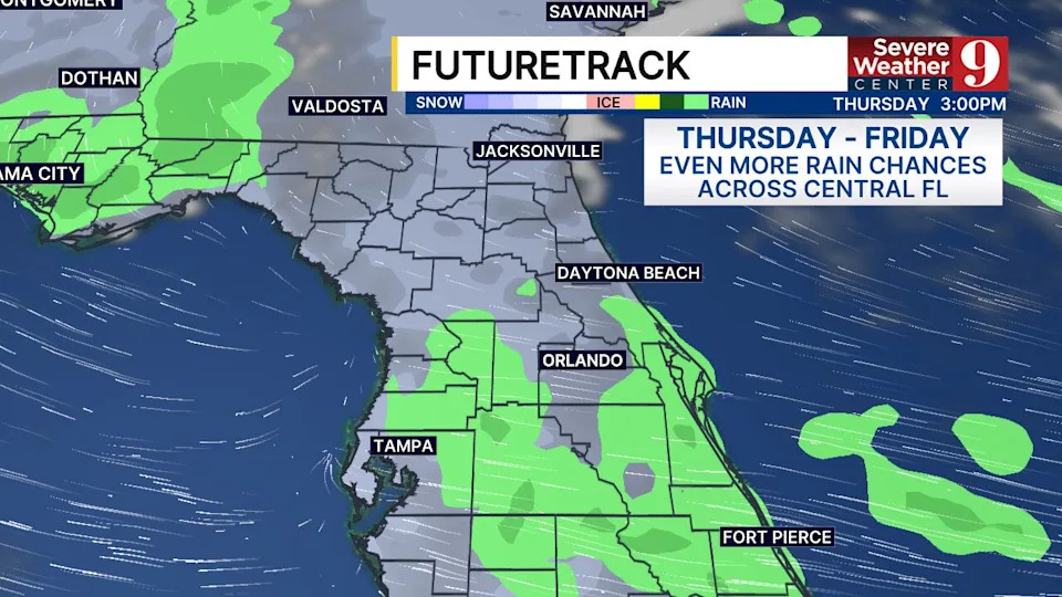 Central Florida is entering a spring-like stretch of weather over the next week.