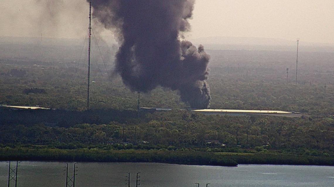 Hillsborough County crews battling 2-alarm junkyard fire in Tampa