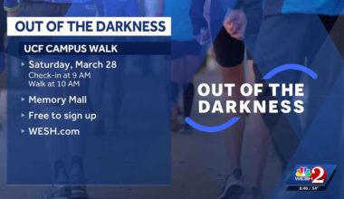 UCF's Out of the Darkness Campus Walk is Saturday, March 28.