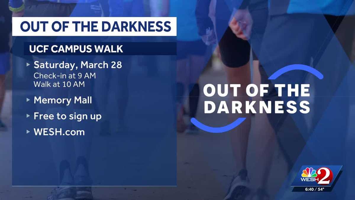 UCF's Out of the Darkness Campus Walk is Saturday, March 28.