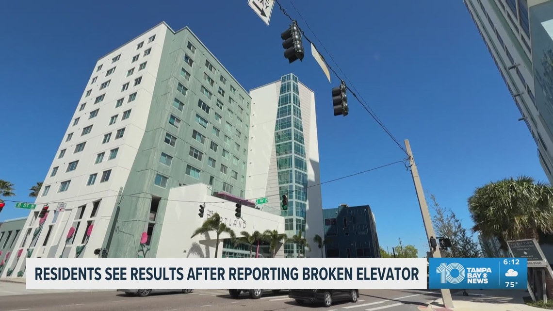 Elevator partially restored at St. Pete apartment building after residents speak out