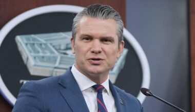 Defense Secretary Pete Hegseth visiting MacDill Air Force in Tampa to discuss Iran operations