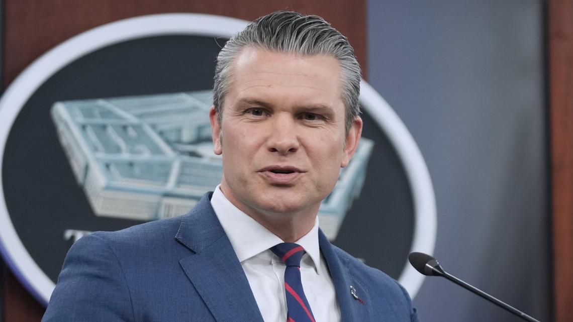 Defense Secretary Pete Hegseth visiting MacDill Air Force in Tampa to discuss Iran operations