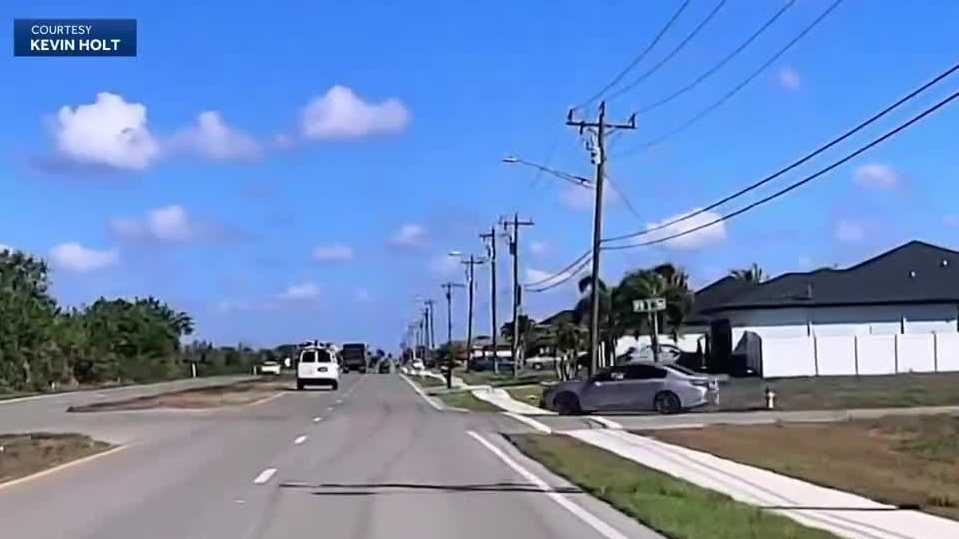 Driver caught on dashcam running stop sign in Cape Coral, raising safety concerns