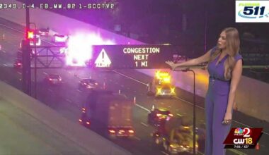 Major crash on I-4 near Kaley Street delays westbound traffic