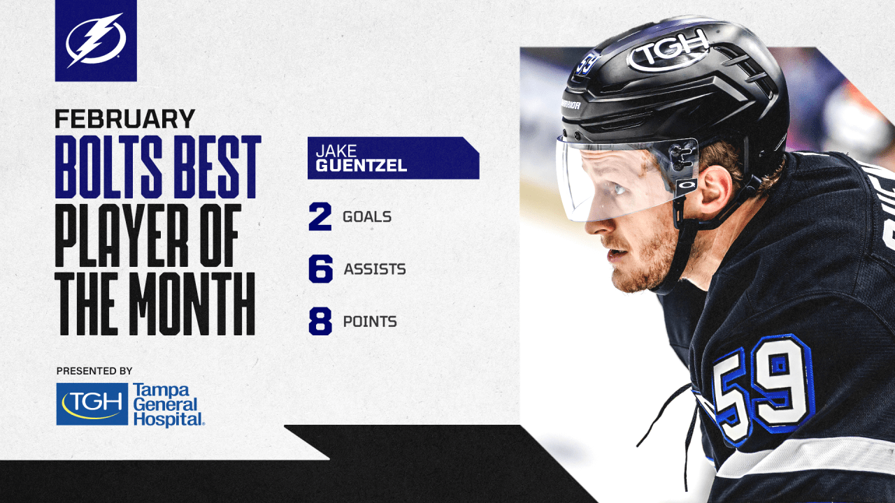 Bolts Best Player of the Month: Jake Guentzel