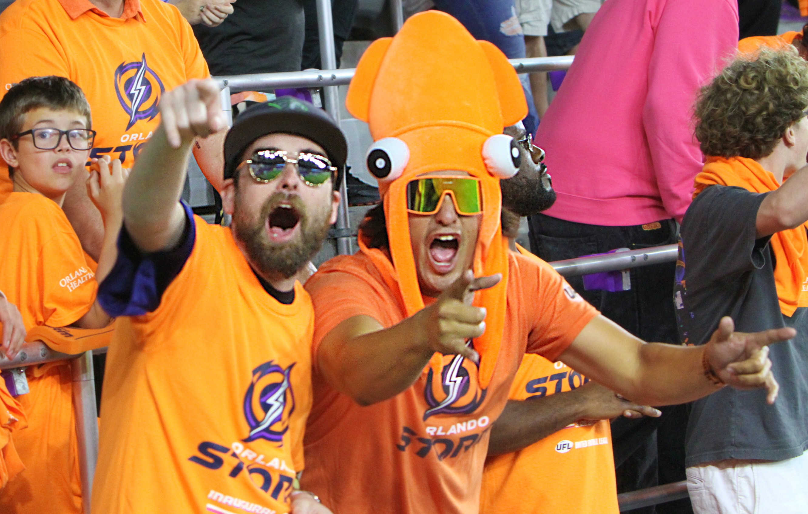 Orlando Storm fans during the Orlando Storm's debut UFL game...