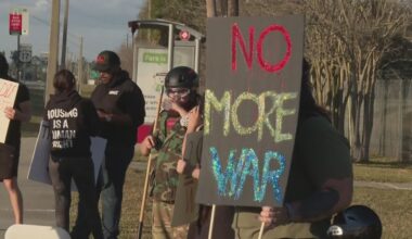 Jacksonville activists protest U.S. military strikes in Iran: 'Innocents are dying'