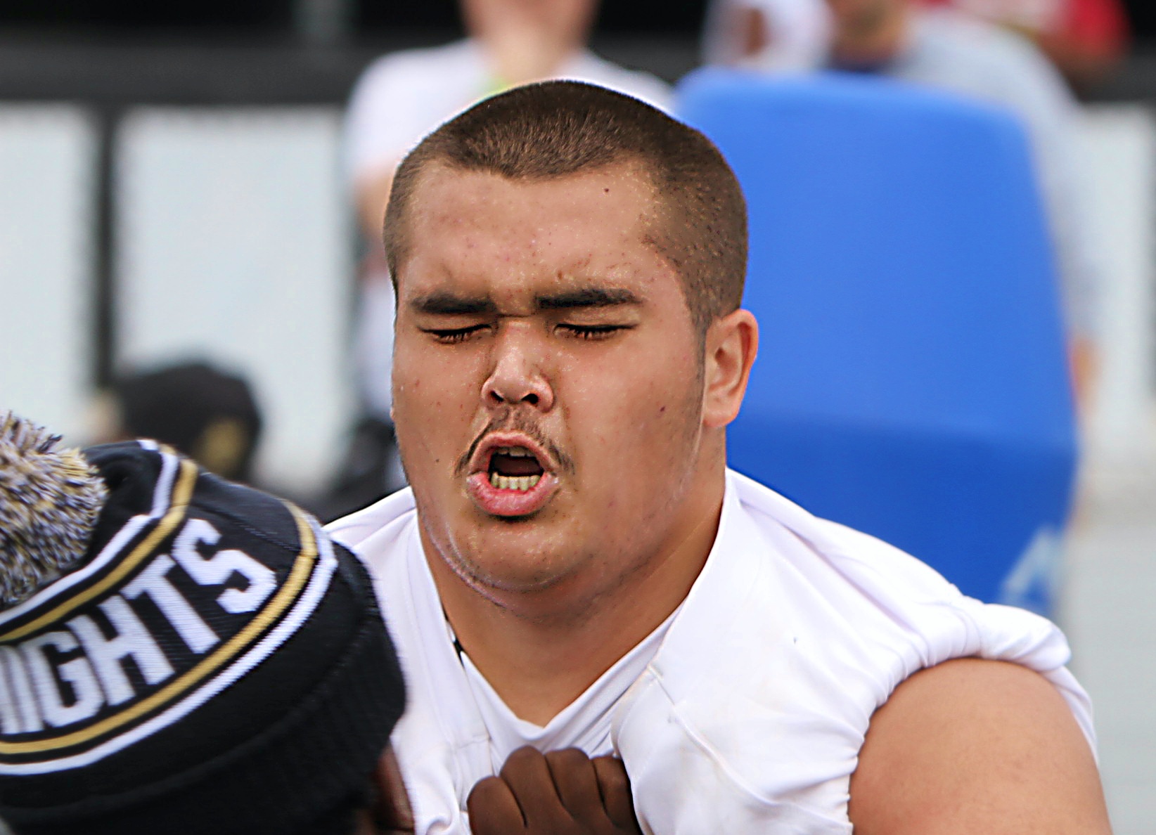 East Ridge 2028 offensive lineman Fenway Cochrane at the 2026...