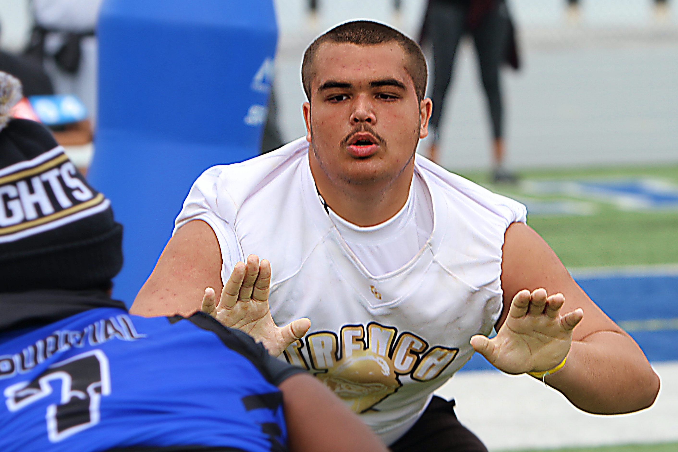 East Ridge 12028 offensive lineman Fenway Cochrane at the 2026...