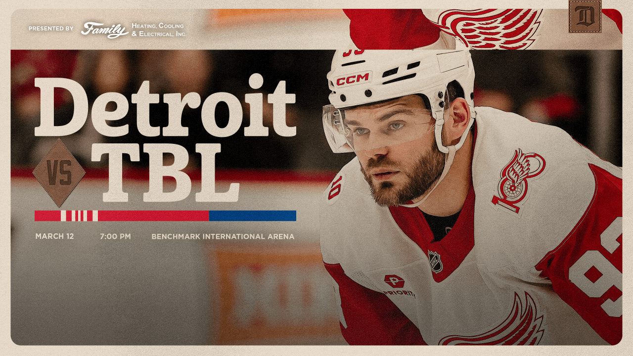 PREVIEW: Next stop on four-game road trip has Red Wings in Tampa Bay for big Atlantic Division clash on Thursday