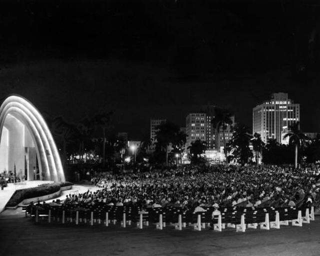 The Bayfront Park bandshell