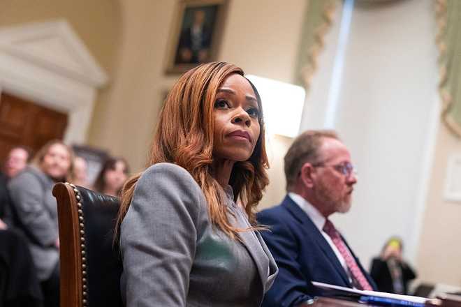 Sheila Cherfilus-McCormick 3/26/26 UNITED STATES - MARCH 26: Rep. Sheila Cherfilus-McCormick, D-Fla., arrives for a House Ethics Committee adjudicatory subcommittee on a motion for summary judgment regarding accusations against her, in Longworth building on Thursday, March 26, 2026. Her attorney, William Barzee, appears at right. (Tom Williams/CQ-Roll Call, Inc via Getty Images)