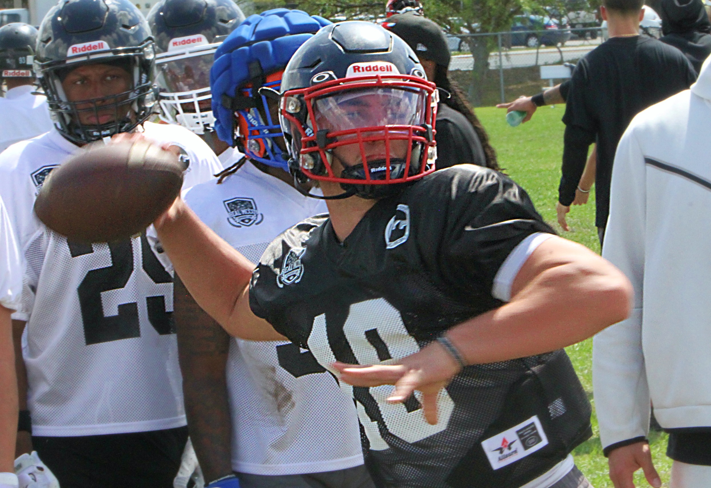Lake Brantley 2029 quarterback Gianni Rodriguez at the Real McCoy...