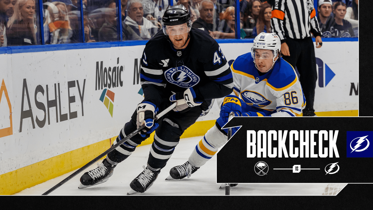 The Backcheck: Slow start topples Bolts against Sabres