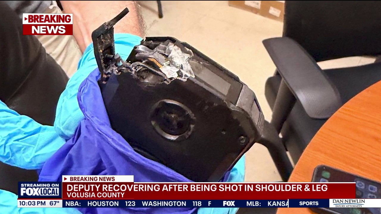Body camera deflects bullet, saving Volusia County deputy
