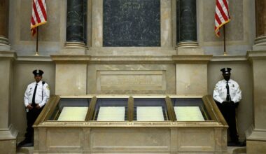 Major American historical documents will be on display across the US