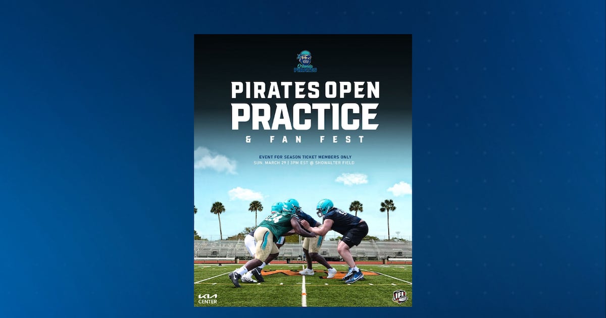 Orlando’s new professional indoor football team, the Pirates, to host an open practice & Fan Fest – WFTV