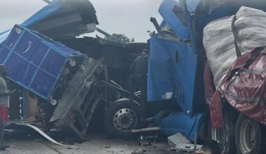 Semi-truck overturns after collision in Martin County
