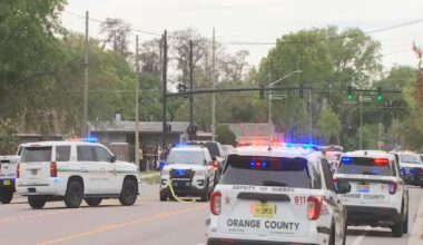 Law enforcement serves warrant, blocks off area in Orange County – WFTV