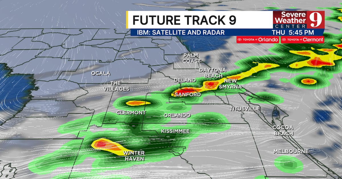 Central Florida weather: Storms and rain arrive Thursday