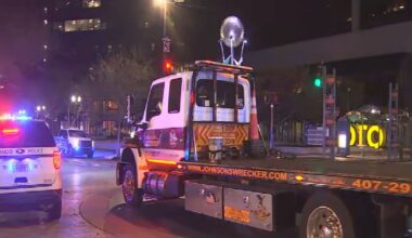 Orlando police SUV damaged in downtown crash