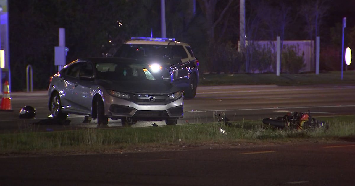 Motorcyclist killed in crash on Blanding Boulevard at Collins Road – Action News Jax