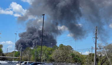 Crews battle blaze in Orange County, Florida