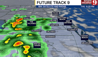 Thunderstorm Chances Return to Central Florida Thursday and Friday; Highs Climb Into 80s