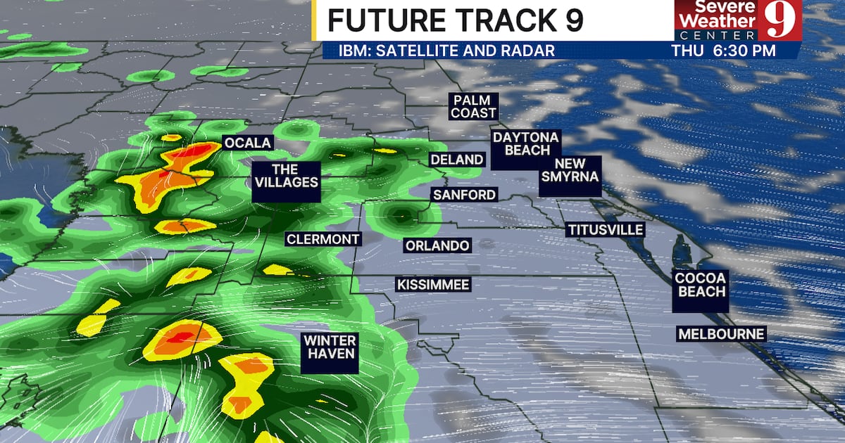 Thunderstorm Chances Return to Central Florida Thursday and Friday; Highs Climb Into 80s