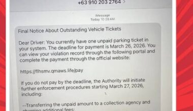 Jacksonville Beach police warn of parking ticket text message scam – Action News Jax