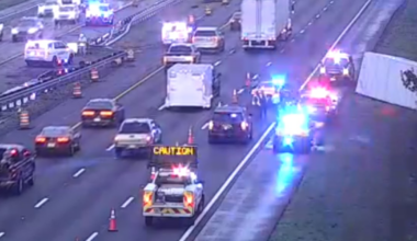 Semi truck crash closes lane on I-95 at Nassau, Duval County line – Action News Jax