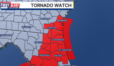 Tornado watches issued for NE Florida, SE Georgia counties until 8 p.m. – Action News Jax