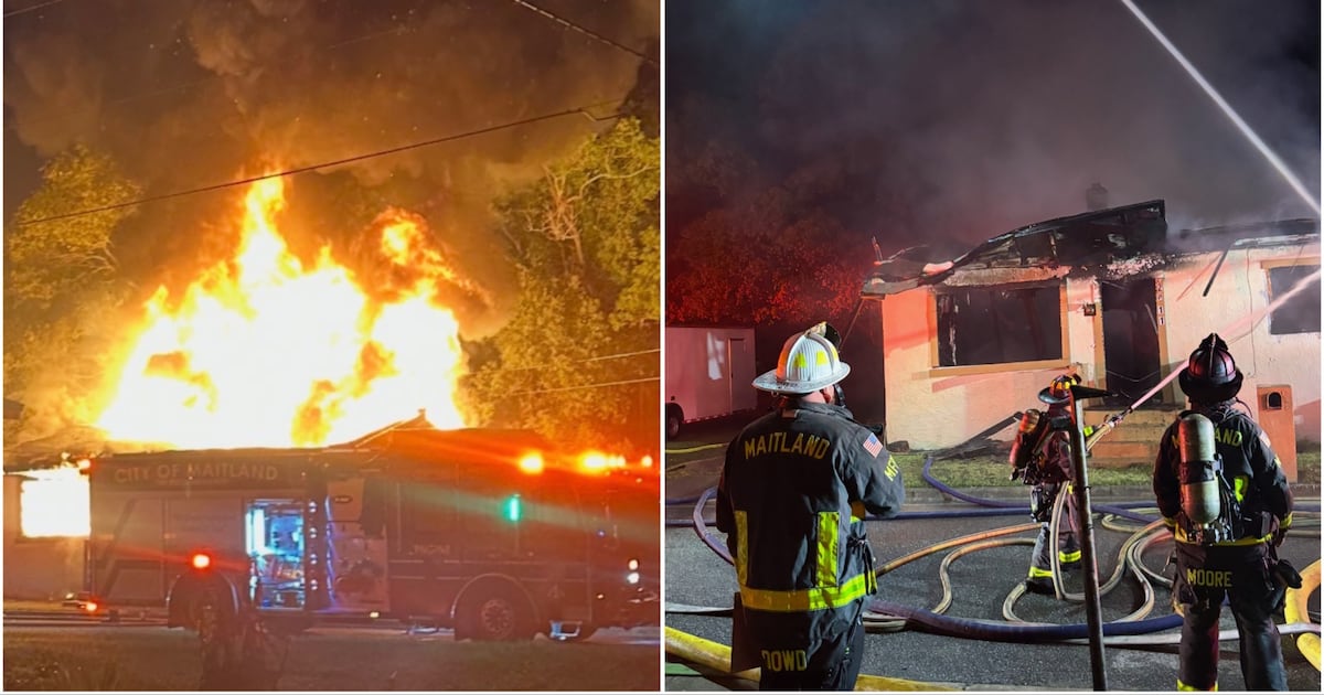 2 escape early morning fire in Maitland home