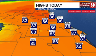 Central Florida forecast: Breezy Monday with storms midweek