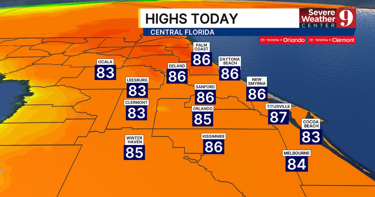Central Florida forecast: Breezy Monday with storms midweek