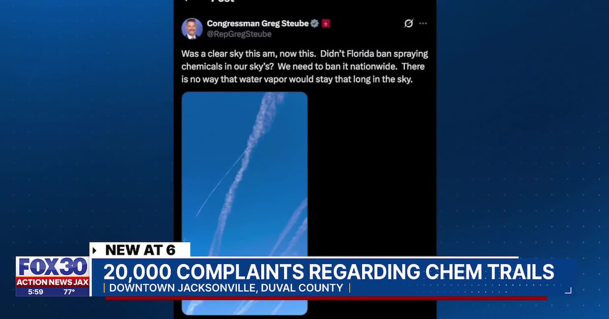 DEP fields 20,000+ complaints about alleged weather modification, finds no evidence of violations – Action News Jax