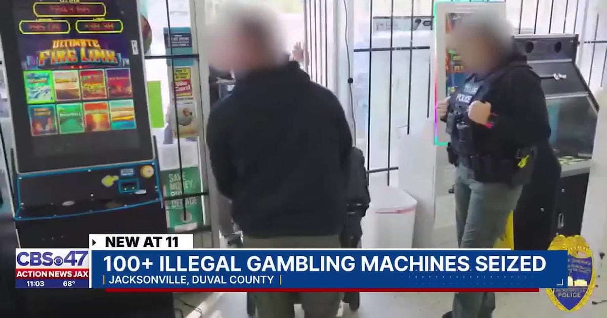 Jacksonville police seized more than 100 illegal gambling machines at these 16 businesses in 3 days – Action News Jax