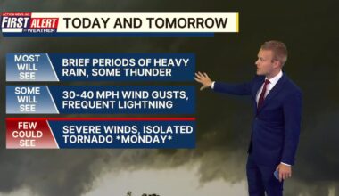 Storms expected Sunday afternoon with a First Alert Weather Day Monday – Action News Jax
